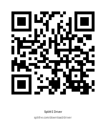 QR code for Splitt E Driver app